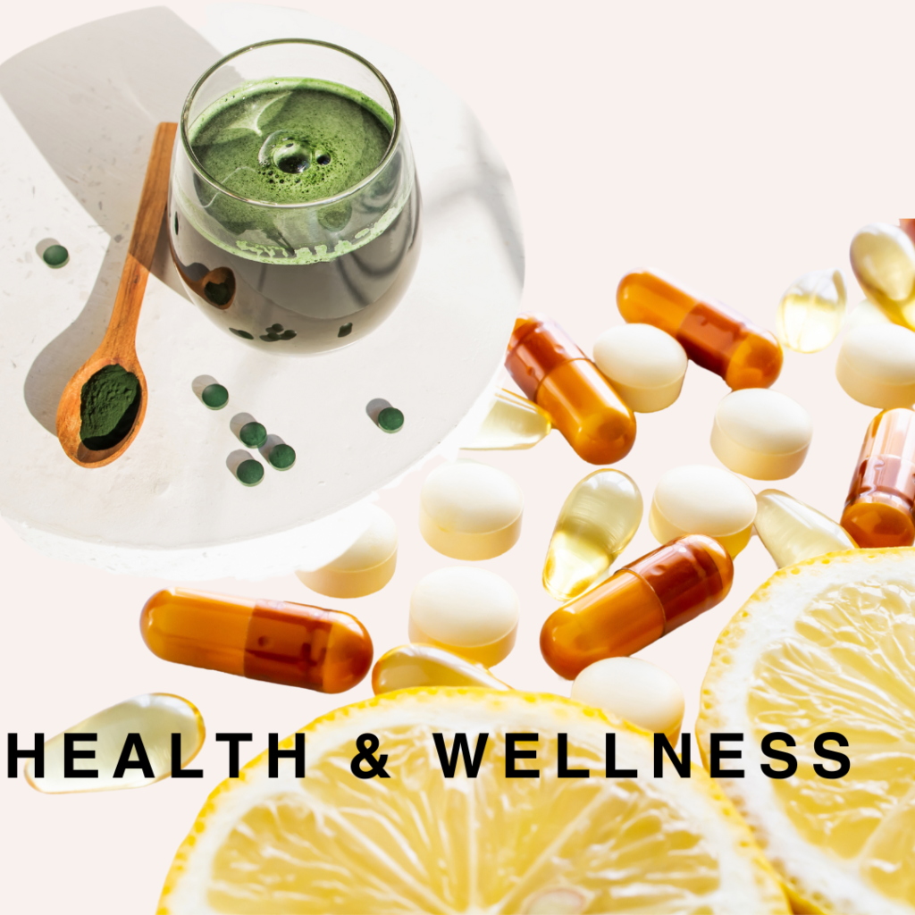 vitamins and green juice supplements