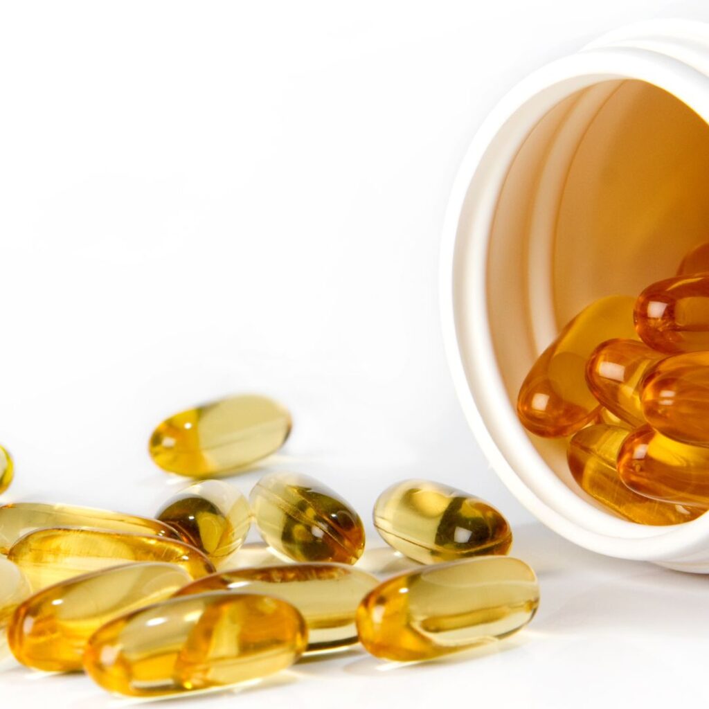 capsules of pumpkin seed oil