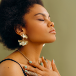 woman practicing meditation to reduce stress