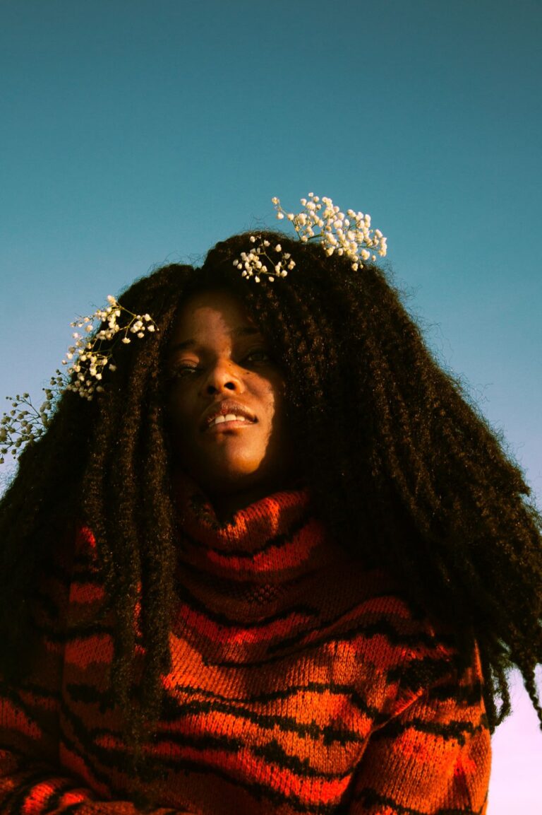 woman with long hair